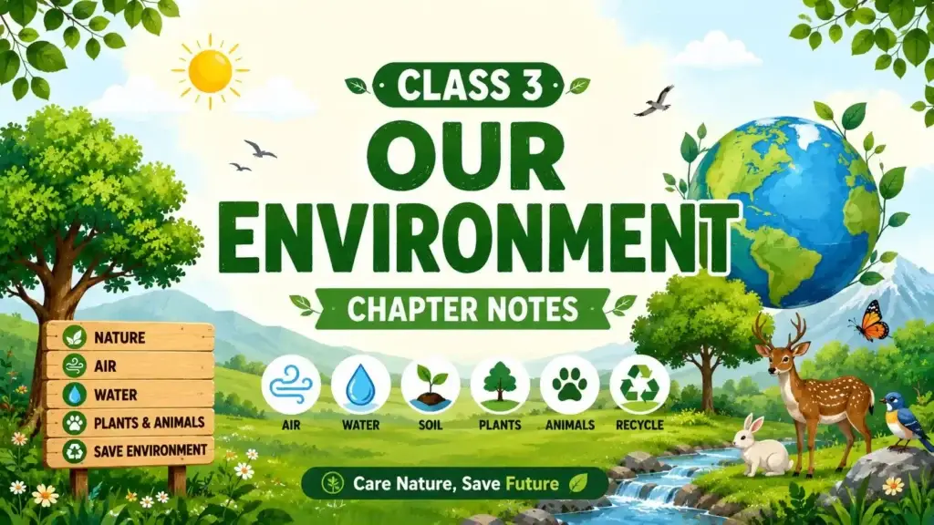 Class 3 Our Environment Chapter Notes in Simple English