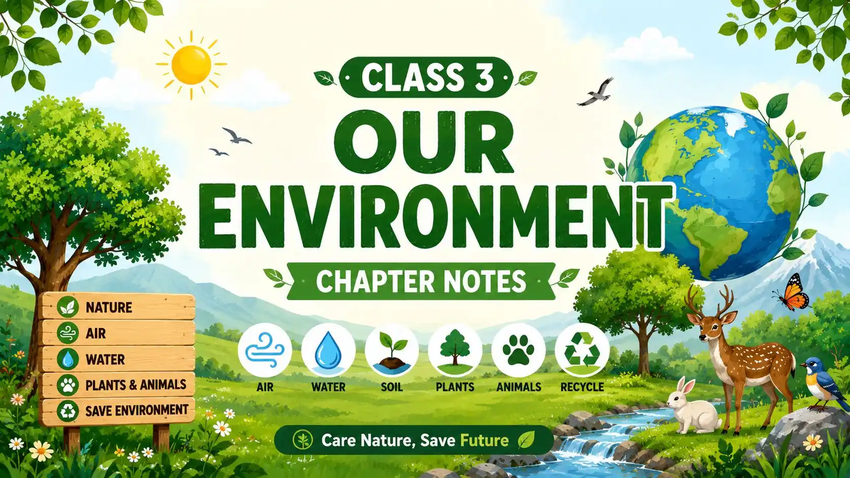 Class 3 Our Environment Chapter Notes in Simple English